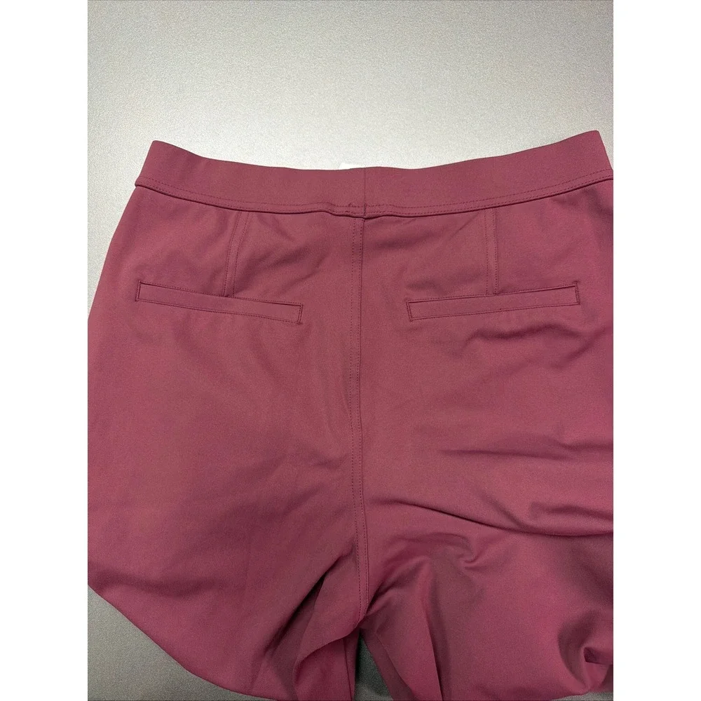 Halara Burgundy Wide Leg Pull On Pants Women's M Regular Stretch Casual - Picture 10 of 10